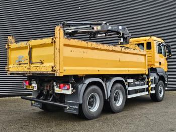 TGS 26.360 6X6 BB / HMF CRANE / 2 SIDE TIPPER
